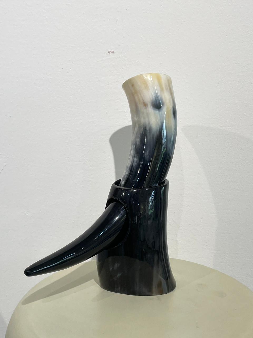 Buffalo Horn Decor Holder